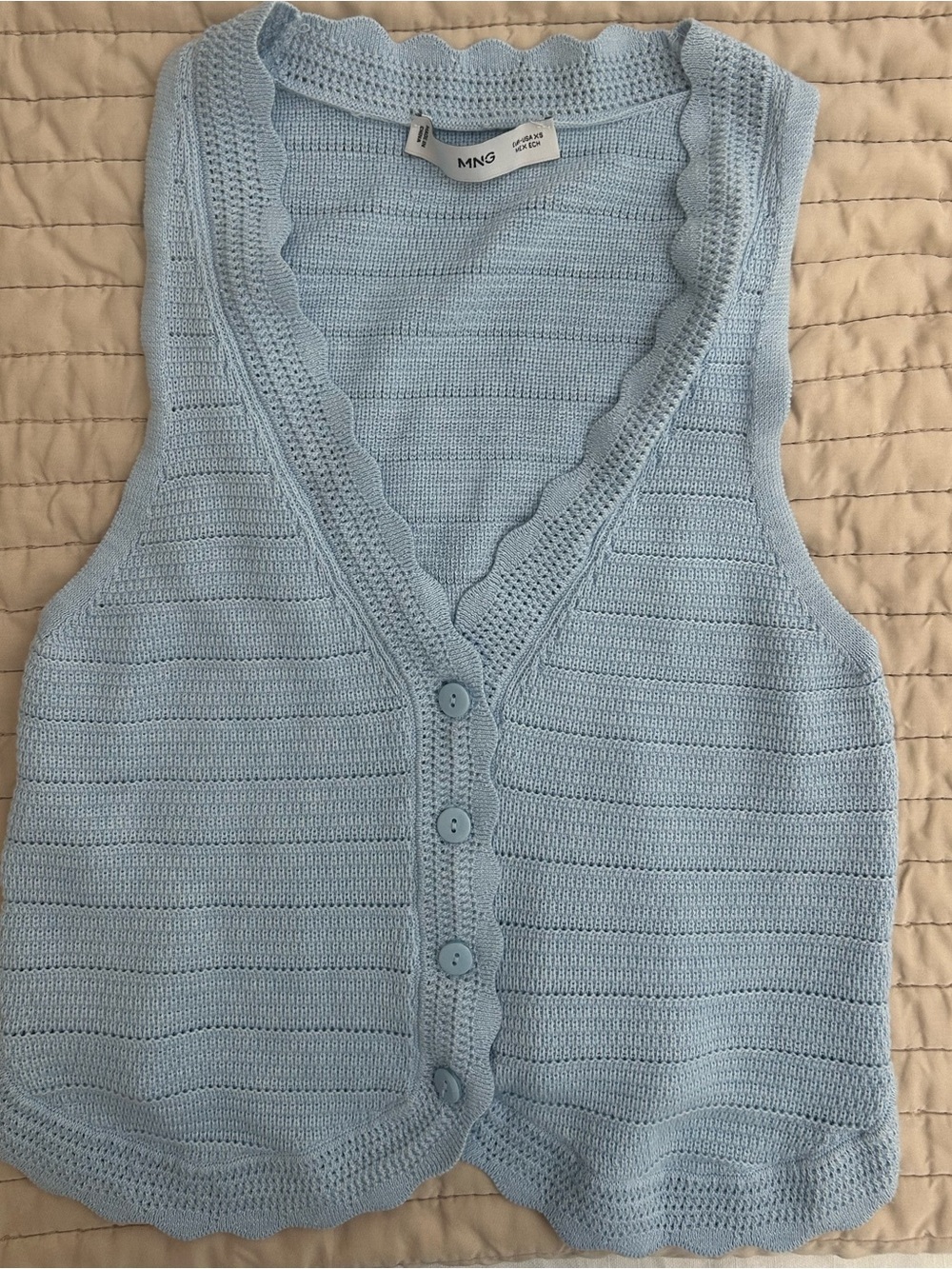 Mango - Knit Button-Front Women’s Vest